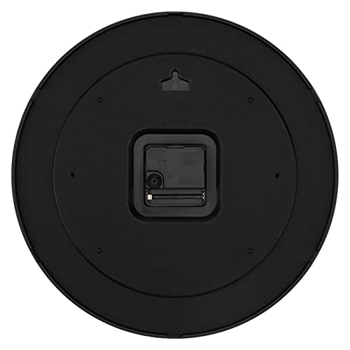 Foxtop Wall Clock 12 Inch Silent Non Ticking Battery Operated Round Wall Clock Modern Simple Style Clocks Decorative For Office Bedroom Kitchen School (Black Gold) #TOP6