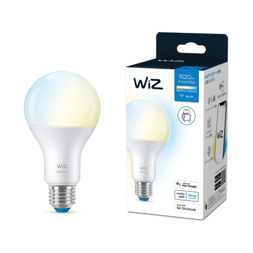 Amazon.co.jp: ウィズ(WiZ) スマート電球 E26 100W相当 調光調色タイプ 電球色 昼光色 1個 - スマート照明 スマートライト Alexa対応 1520lm 温白色 昼白色 スマートホーム 広配光 Wi-Fiセンシング 人感センサー 間接照明 音声操作 アプリ操作 Matter対応 リモコン操作 遠隔操作 スケジュール機能 明るさ調整 色変更