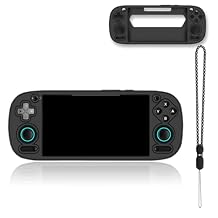 NOUKAJU Case for Retroid Pocket 5, Game Console Case,Anti-Drop, Anti-Scratch,Shockproof,Silicone Protective Cover for Retroid Pocket 5 Retro Handheld Game ConsoleBlack