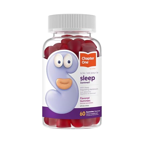 Zahler Chapter One Sleep Gummies - 2.5 mg Melatonin Gummies to Support Restful Sleep - Dietary Supplement for Kids' Bedtime Routine - Kosher, Gluten-Free & Dairy-Free - 60 Count