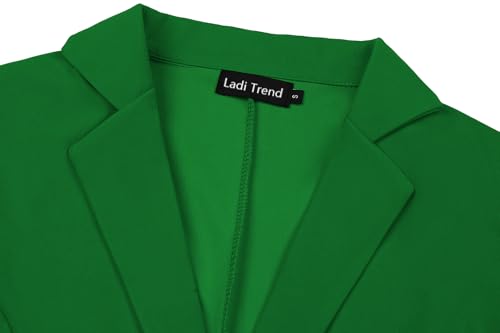 Cropped Blazer for Women Long Sleeve Notch Lapel Button Front Blazers Casual Work Office Cardigan Suit Jacket4