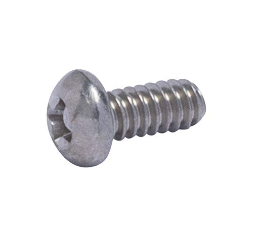 #4-40 X 1/4" Stainless Phillips Round Head Machine Screw, (100pc), Coarse Thread, 18-8 (304) Stainless Steel, by Bolt Dropper