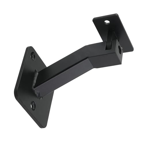 Support garde-corps noir pivotant pour fixer une rampe d'escalier en pente - 5