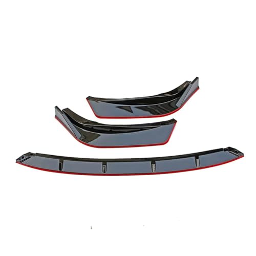 Lèvre Pare-Chocs Avant en ABS Noir Rouge pour Lexus IS F Sport 2014-2016