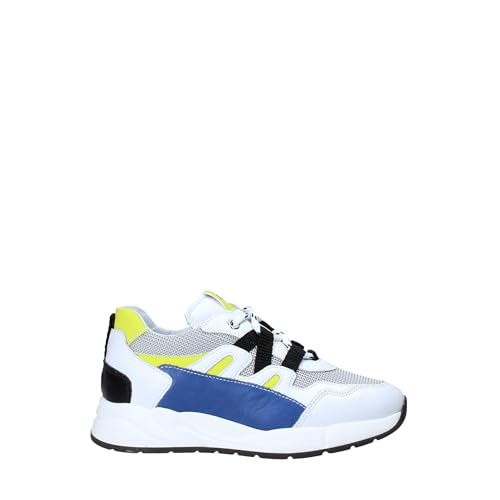 Baskets Nero Giardini 3422 KIPS NER Chili Blanc en cuir pour homme et femme