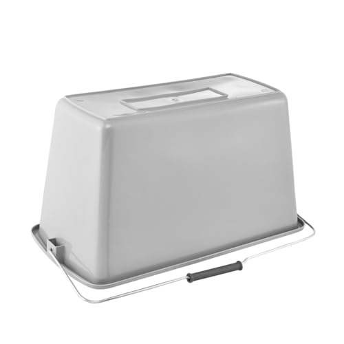 keeeper Bent 2X Putzeimer mit ergonomischem Griff, Griffmulde und Ausguss, 13 l, Nordic Grey