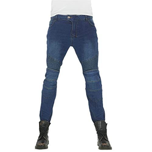 Jeans de moto pour homme bleu M pantalon protection équipement tourisme