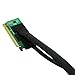 Sintech PCI-e 4.0 16X to 2 Ports PCIe 8X/16X Expansion Card,PCIe Bifurcation x16 to x8x8 Split Card with SlimSAS 8I Cable 60cm