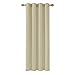 Produktbild Deconovo Verdunkelungsgardinen mit Ösen Gardinen Schlafzimmer Vorhang Blickdicht, 240x140 cm(HöhexBreite), Beige, 1 Stück