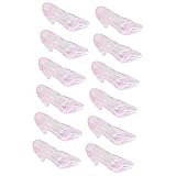 Pequeñas y lindas decoraciones para shower: diseño elegante con forma de zapato de tacón alto, más creativo y decorativo, pantuflas de plástico para