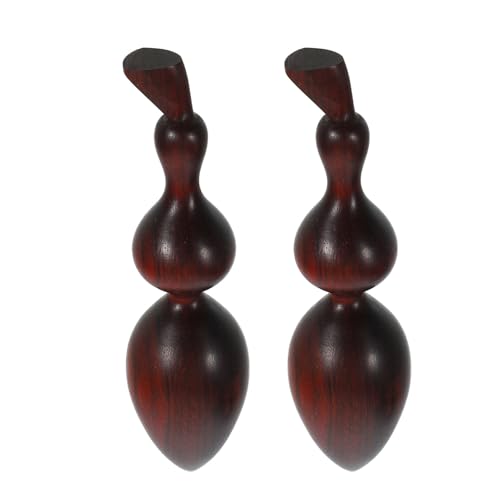 TOPPERFUN 2 Barras de Masaje de Acupresión de Madera de Palisandro Rojo Tamaño Grande Herramienta para Puntos Gatillo y Reflexología Masajeador Manual Portátil para Tejido Profundo y