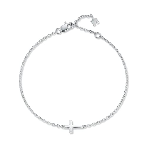 Mini Cross Bracelet, Silver