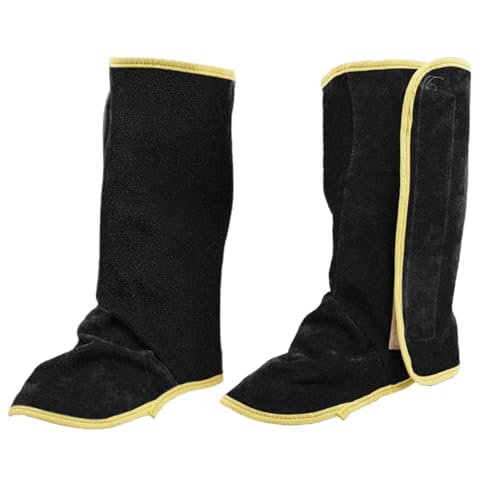Polainas para soldar de cuero con resistencia térmica para botas