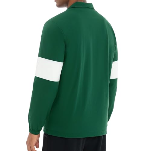 Image of EDITCOZY Men's Lightweight Quarter Zip Pullover Casual Windbreaker for Running Golf Jackets with 3 Pockets