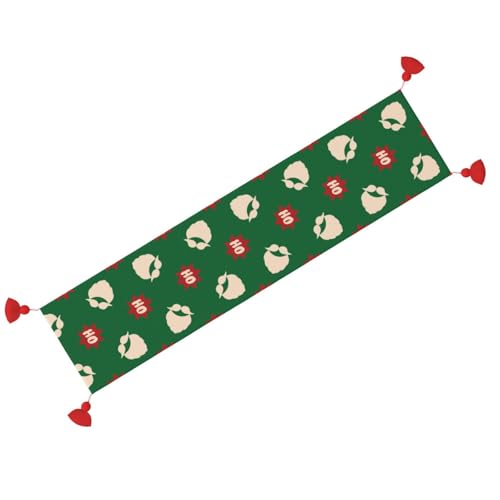 Chemin de table antidérapant de Noël à pompons pour protéger et sublimer votre buffet