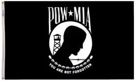 Valley Forge Flag 2ft. x 3ft. POW-MIA Flag Single Reverse w/Heading & Grommets