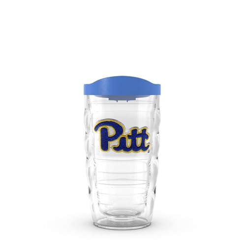 Tervis Pittsburgh Panthers - Primary Logo Made in USA Double Walled Insulated Tumbler Travel Cup Keeps Drinks Cold & Hot, 10oz Wavy, Classic