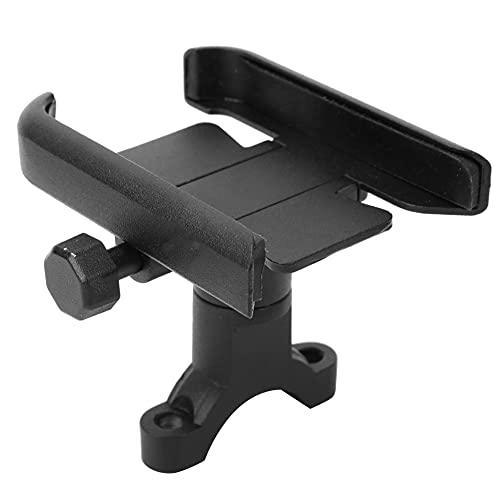 SYUULCOI Soporte de Montaje Universal para Manillar de teléfono móvil, Bicicleta y Motocicleta (Negra)