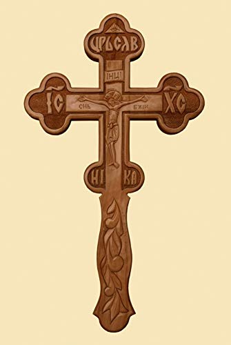 Exclusive Carved Wooden Altar Hand Blessing Cross Crucifix *Jesus Christ*/ Wall Cross #19-4 #TOP1