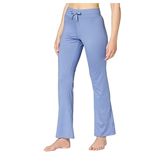 AURIQUE Mallas de Deporte para Yoga Mujer, Azul Aciano, 44