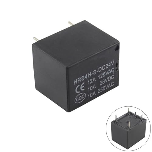 Relais HRS4H-S-DC12V et DC24V T73 à 5 broches 10A pour circuit imprimé