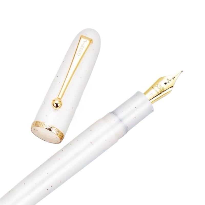 Stylo plume flocon de neige transparent pour la prise de notes des étudiants
