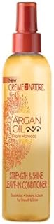 Argan Oil Leave In Conditioner by Creme of Nature, Detangling and Conditioning Formula for Normal Hair 8.45 Fl Oz
