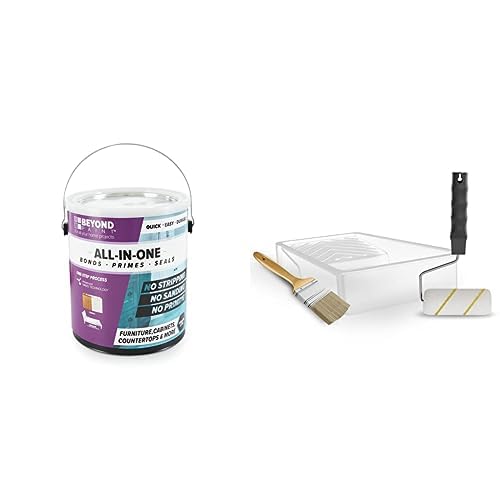 Beyond Paint Bundle, Includes (1) Gallon of All-In-One Refinishing Paint in Licorice and (1) Multi-Purpose Paint Toolkit