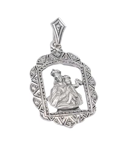 Pedro faci Medalla Virgen de Loreto Plata de Ley 38x25mm 5.7grms