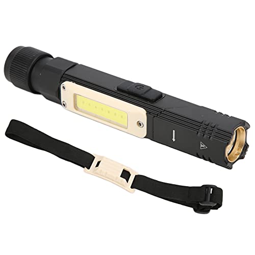 Lampe de poche USB Pilipane S21 rechargeable avec tête rotative en aluminium et design pliable
