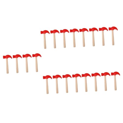 FAVOMOTO 20 Peças Martelo De Brinquedo Martelo Simulado Martelos De Madeira Brinquedos Ferramentas D