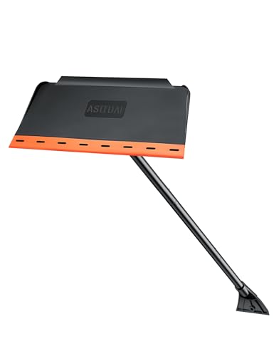 AstroAI 48Inch 2-in-1 Snow Scraper for car Snow Broom and Detachable Ice Scraper with Non-Abrasive Silicone Head for Cars, Trucks, SUVs