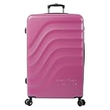 Totto - Maleta Trolley Grande Bazy+ en Color Rosa Oscuro: el compañero Ideal para Tus Viajes Largos.
