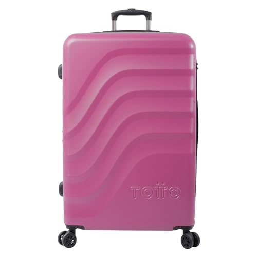 Totto - Maleta Trolley Grande Bazy En Color Rosa Oscuro: El Compañero Ideal Para Tus Viajes Largos. Totto - Maleta Trolley Grande Bazy En Color Rosa Oscuro: El Compañero Ideal Para Tus Viajes Largos.