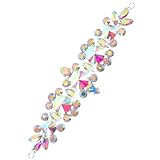 JEWEDECO Drinestone Flower Chain Bridesmaid Fake Bridal Weddal Petticoat Falda Decoración Decoración Cintas Flores Fiebres Mujeres Conjuntos De Vestimenta Vista De Cinta