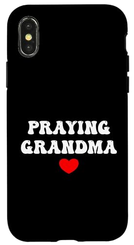 Carcasa para iPhone X/XS Cute Christian Faith Praying Grandma