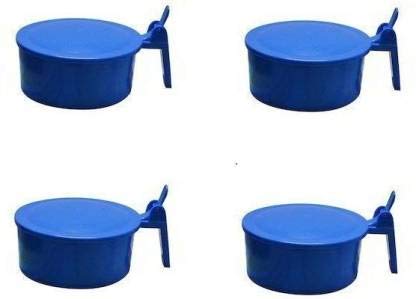 ENEI 365 ; Serve to Excellence Spitting Mug with Lid | Sputum Pot with Plastic Cover | Portable Spittoon for Elderly, Patients, and Home Use (Pack of 4)