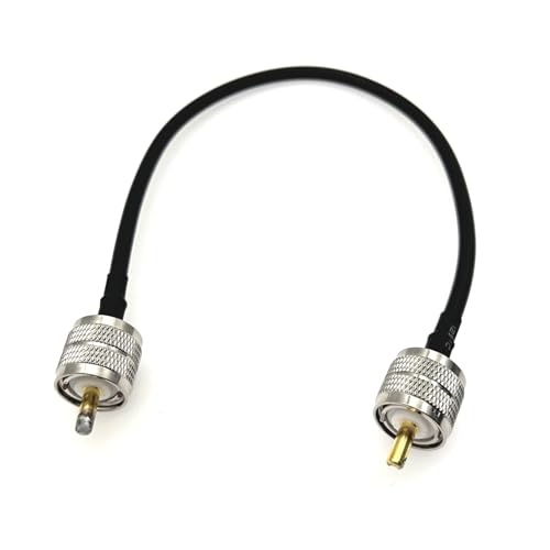50cm RF Coaxial Cable SMA Male to UHF PL259 Male RG58 Cables Lightweight Radio A