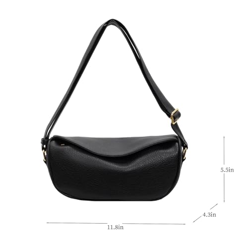 Bolso vegano con cierre y correa ajustable para mujer miniatura 6