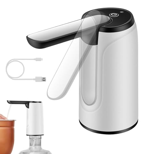Erogatore D'Acqua Portatile,Pompa Elettrica Ricaricabile Con Ricarica USB - Pompa Portatile Ricaricabile per Campeggio Casa Cucina Ufficio Viaggio