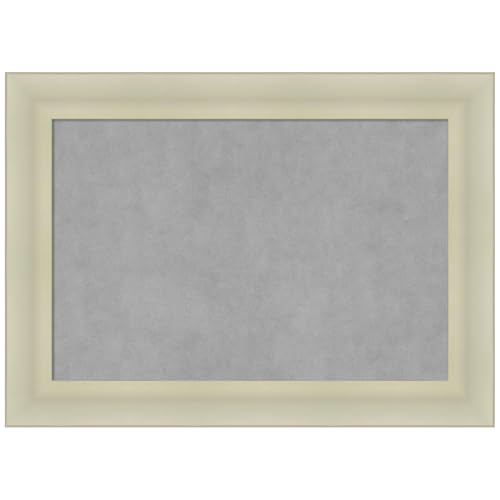 Amanti Art Silver Framed Magnetic Board, 29x21, Modern Office Decor