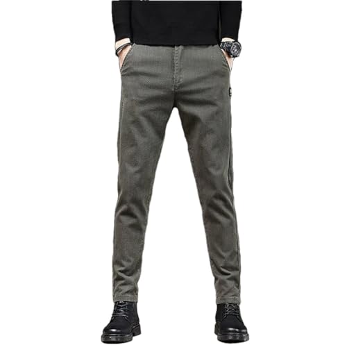 Men Versatile Daily Jeans Stretch Fabric Denim Pants Comfortable Wear-Resistant Work Trousers