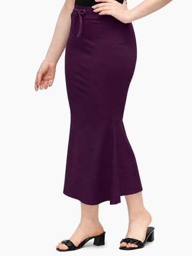 Image of Stretchable Saree Shapewear Petticoat for Women,Skirts for Women,Smooth Curve 4-Way Stretch Fish Cut Peticote Innerwear,Shape Wear Dress for Saree