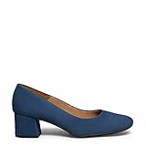  Urban Redondo Zapatos de tacón bajo de Ante Azul, EU 39