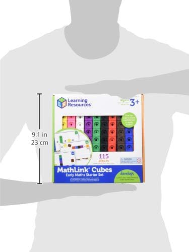 Miniatura 6 de Learning Resources (UK Direct Account LSP4286-UK MathLink - Juego de 100 cubos, 3 años, multicolor, 9.3 x 8.8 x 1.3 in