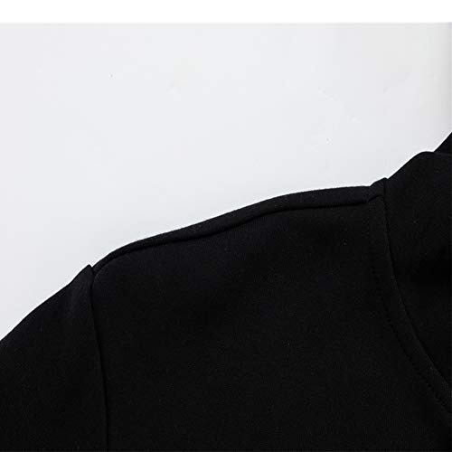 Jiahong Kids Athletic Hoodie Fashion Hooded Sweatshirt Youth Zip Up Hoodies Jacket For Boys And Girls(Black, M) #TOP1