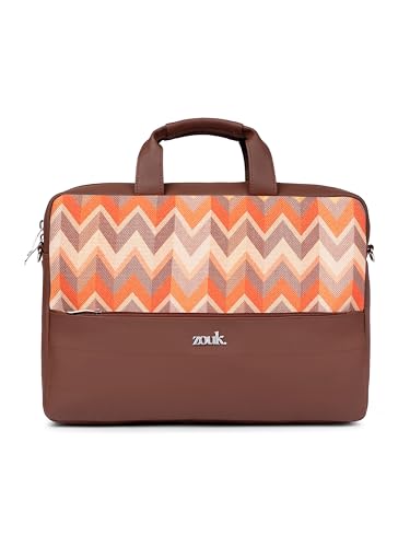 Image of ZOUK Arin Laptop Bag | Slim & Stylish Laptop Bag for Women Office Use | Fits 15.6+ Inch Laptop | Padded Compartment Fits up to 17 Inch Laptop | Water-Resistant | Lightweight