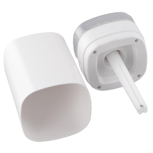 Humidificador de diseño transparente con luces LED coloridas de 400 ml para relajarse en el hogar u oficina (blanco (transparente))