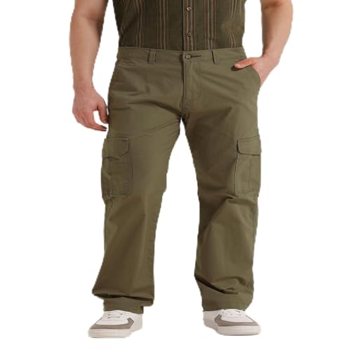 Image of BASICS Premium Cotton Stretch Formal Trousers for Men | Office Pants