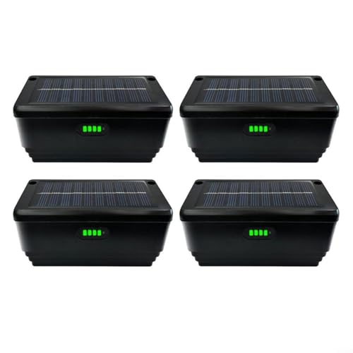 Luces solares impermeables IP44 ABS PVC con 8 modos de iluminación LED decorativas al aire libre para jardín, patio, escaleras, patio, valla, camino, iluminación de seguridad, resistente a la